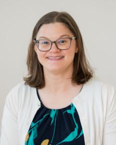 Megan Wright smiles at the camera